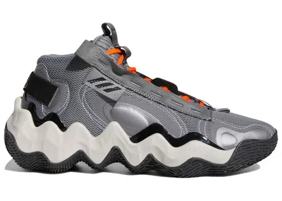 Pre-owned Adidas Originals Exhibit B Candace Parker Mid Grey (women's) Sneakers In Grey Three/core Black/impact Orange