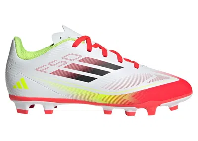 Pre-owned Adidas Originals F50 Club Fg/mg (kids) Sneakers In Cloud White/core Black/solar Yellow