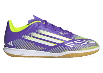 Pre-owned Adidas Originals F50 Club Indoor Sneakers In Purple Rush/cloud White/lucid Lemon In Multi