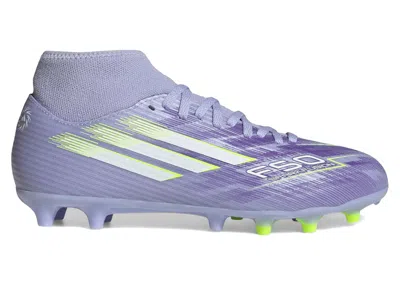 Pre-owned Adidas Originals F50 Club Midcut Fg/ag Sparkfusion Radiant Blaze Pack (women's) Sneakers In Violet Tone/lucid Lemon/p