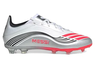 Pre-owned Adidas Originals F50 Elite Fg Messi Prestig10 Pack (kids) Sneakers In Cloud White/lucid Red/silver Metallic In Multi