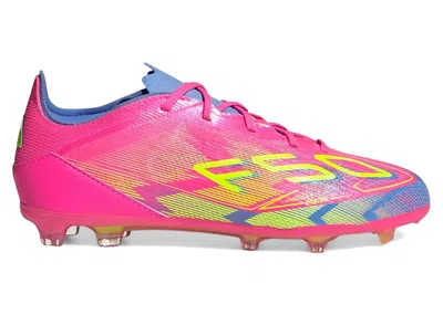 Pre-owned Adidas Originals F50 Elite Fg Mystic Victory Pack (kids) Sneakers In Lucid Pink/lucid Lemon/blue Fusion