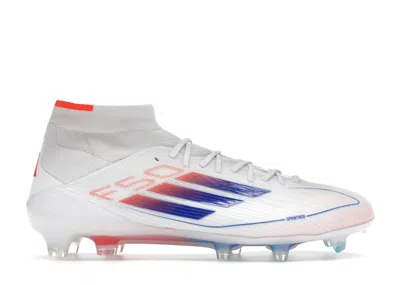 Pre-owned Adidas Originals F50 Elite Mid Fg (women's) Sneakers In Cloud White/lucid Blue/solar Red In Multi