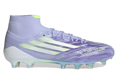 Pre-owned Adidas Originals F50 Elite Midcut Fg Sparkfusion Radiant Blaze Pack (women's) Sneakers In Violet Tone/lucid Lemon/pur