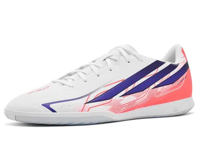 Adidas Originals F50 Hyperfast Club Indoor Soccer Shoes White/solar Purple/solar Turbo: Men's 8.5 - Women's 9.5 Mediu In Multi