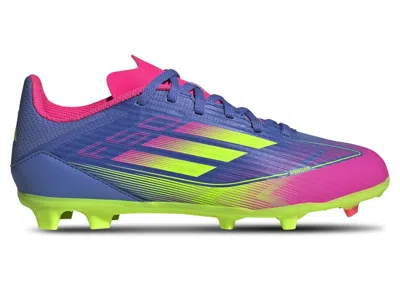 Pre-owned Adidas Originals F50 League Fg/mg Celestial Victory Pack (kids) Sneakers In Blue Fusion/lucid Lemon/lucid Pink In Multi