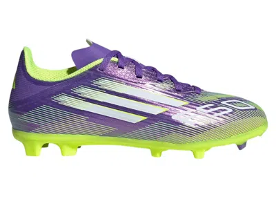 Pre-owned Adidas Originals F50 League Fg/mg Sneakers In Purple Rush/cloud White/lucid Lemon In Multi