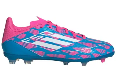 Pre-owned Adidas Originals F50 League Ground Sneakers In Solar Blue/cloud White/solar Pink In Multi