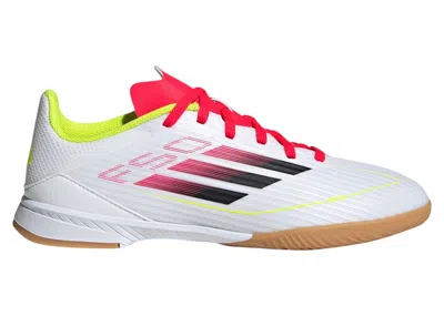 Pre-owned Adidas Originals F50 League Indoor (kids) Sneakers In Cloud White/core Black/solar Yellow