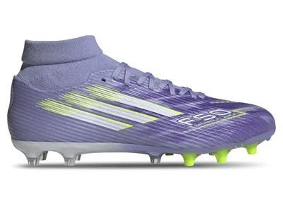 Pre-owned Adidas Originals F50 League Midcut Fg Sparkfusion Radiant Blaze Pack (women's) Sneakers In Violet Tone/lucid Lemon/pu