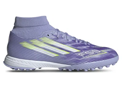 Pre-owned Adidas Originals F50 League Midcut Tf Sparkfusion Radiant Blaze Pack (women's) Sneakers In Violet Tone/lucid Lemon/pu