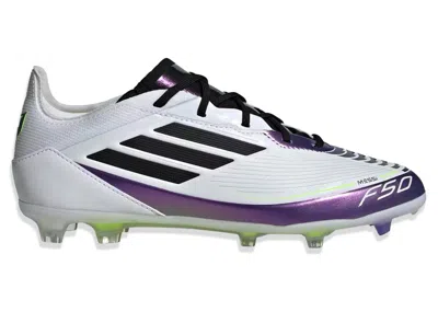 Pre-owned Adidas Originals F50 Pro Fg Messi Triunfo Estelar Pack (kids) Sneakers In Cloud White/core Black/purple