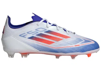 Pre-owned Adidas Originals F50 Pro Fg Sneakers In Cloud White/solar Red/lucid Blue In Multi