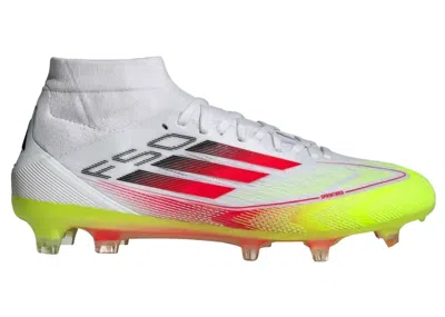 Pre-owned Adidas Originals F50 Pro Midcut Fg Solar Pack (women's) Sneakers In Cloud White/lucid Red/solar Yellow