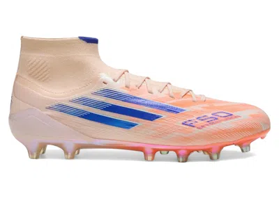 Pre-owned Adidas Originals F50 Sparkfusion Elite Midcut Fg/ag Coral Blaze Pack (women's) Sneakers In Bliss Orange/lucid Blue/be