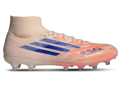 Pre-owned Adidas Originals F50 Sparkfusion Pro Midcut Fg/ag Coral Blaze Pack (women's) Sneakers In Bliss Orange/lucid Blue/beam