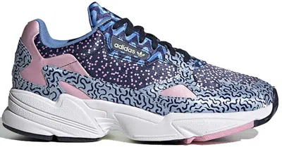 Pre-owned Adidas Originals Falcon Out Loud Collection (women's) Sneakers In Collegiate Navy/glow Blue/true Pink
