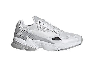 Pre-owned Adidas Originals Falcon Polka Dot (women's) Sneakers In Crystal White/core Black/grey Two