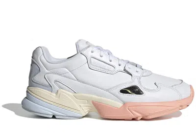 Pre-owned Adidas Originals Falcon (women's) Sneakers In Cloud White/ Aero Blue/ Glow Pink