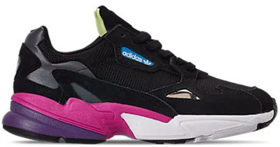 Pre-owned Adidas Originals Falcon (women's) Sneakers In Core Black/shock Pink