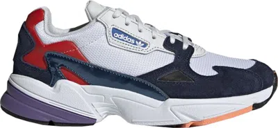 Pre-owned Adidas Originals Falcon (women's) Sneakers In Crystal White/collegiate Navy Blue In Multi