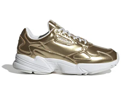 Pre-owned Adidas Originals Falcon (women's) Sneakers In Gold Metallic/ Gold Metallic/ Crystal White