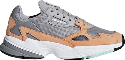 Pre-owned Adidas Originals Falcon (women's) Sneakers In Light Granite/easy Orange In Multi