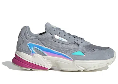 Pre-owned Adidas Originals Falcon (women's) Sneakers In Light Grey/ Chalk White/ Real Magenta In Multi