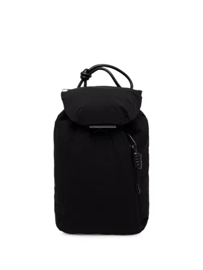 Adidas Originals Favourite Knotted-handle Foldover Backpack In Black