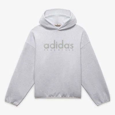 Adidas Originals Fear Of God Athletics Heather Fleece Hoodie In Gray