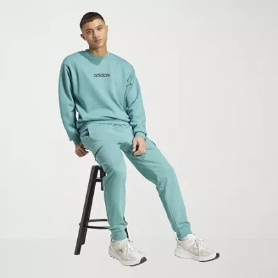 Adidas Originals Feel Cozy Fleece Mens Big And Tall Active Cargo Pant In Blue