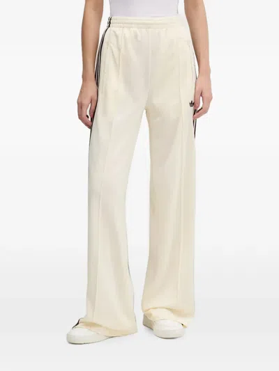 Adidas Originals Firebird Adicolor Stripe Track Pants In Neutral