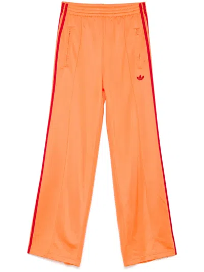 Adidas Originals Adicolor Firebird Oversized Track Pant In Semi Coral/team Victory Red