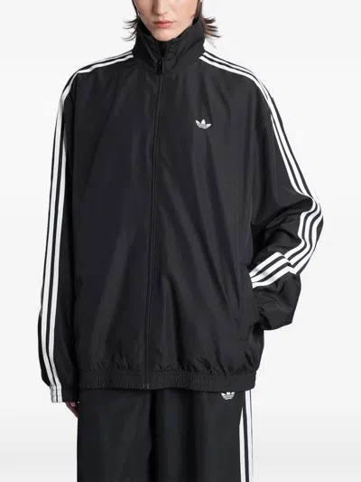 Adidas Originals Firebird Recycled Polyester Track Jacket In Black