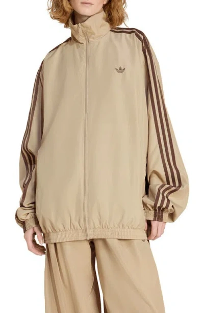 Adidas Originals Firebird Adilenium Track Jacket In Neutral