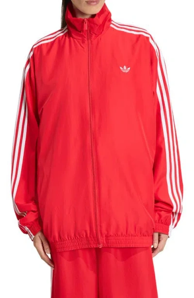Adidas Originals Firebird Adilenium Track Jacket In Red