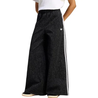 Adidas Originals Firebird Cotton Twill Oversize Track Pants In Black