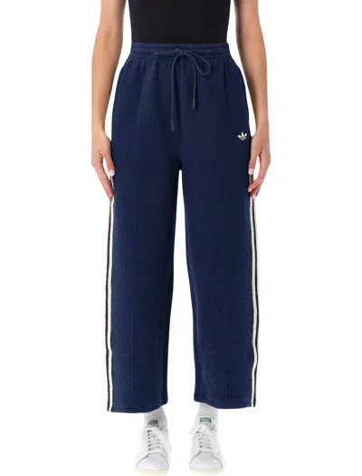 Adidas Originals Firebird Jacquard Track Pants In Blue