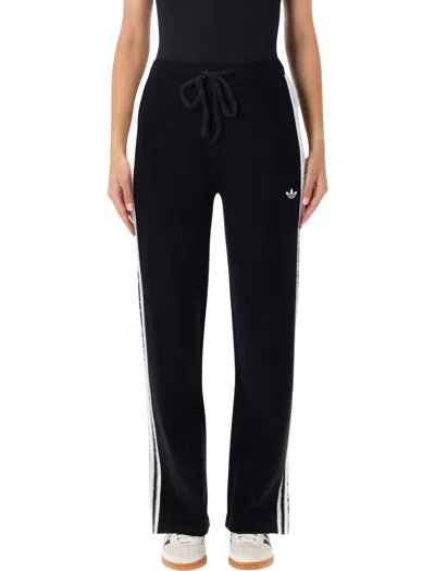 Adidas Originals Adidas Firebird Knitted Track Pants In Black