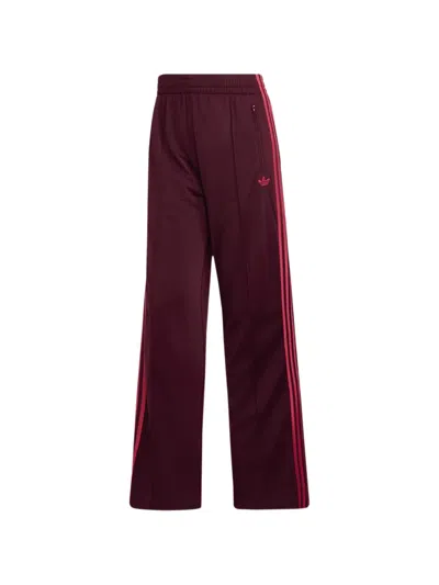 Adidas Originals Firebird Logo-embroidered Side-stripe Track Pants In Red