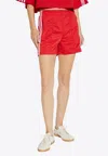 Adidas Originals Adidas Firebird Recycled Polyester Shorts In Red