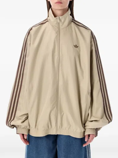 Adidas Originals Firebird Adilenium Track Jacket In Neutral