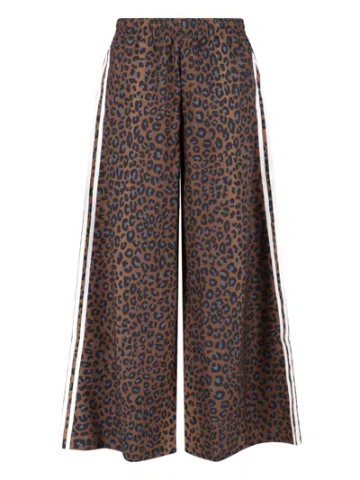Adidas Originals 'firebird Oversized' Track Pants In Brown