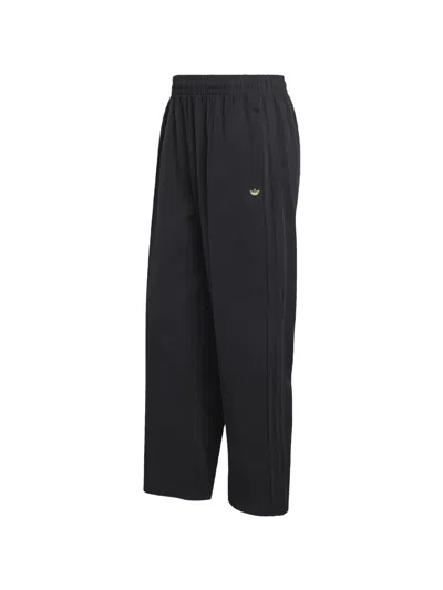 Adidas Originals Firebird Pinstripe Logo Track Pants In Black