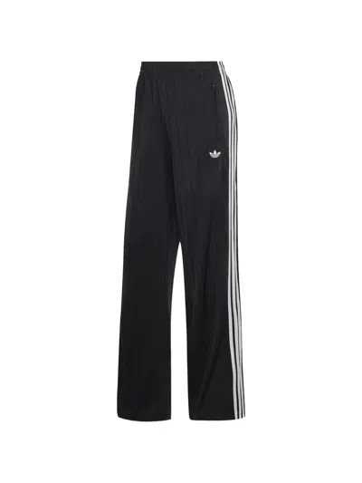 Adidas Originals Firebird Pinstriped Track Pants In Black