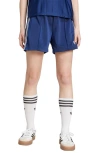 Adidas Originals Womens  Adicolor Firebird Lifestyle Shorts In Dark Blue/white