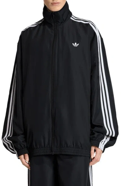 Adidas Originals Firebird Recycled Polyester Track Jacket In Black