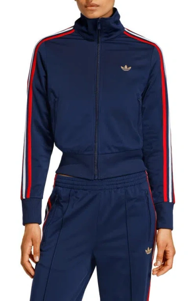 Adidas Originals Firebird Recycled Polyester Track Jacket In Blue