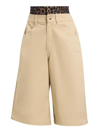Adidas Originals Firebird Shorts In Neutral