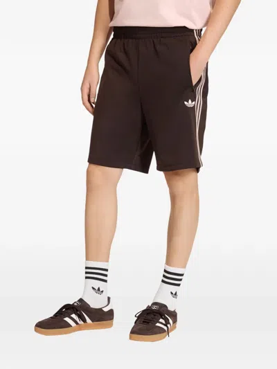 Adidas Originals Firebird Shorts In Brown